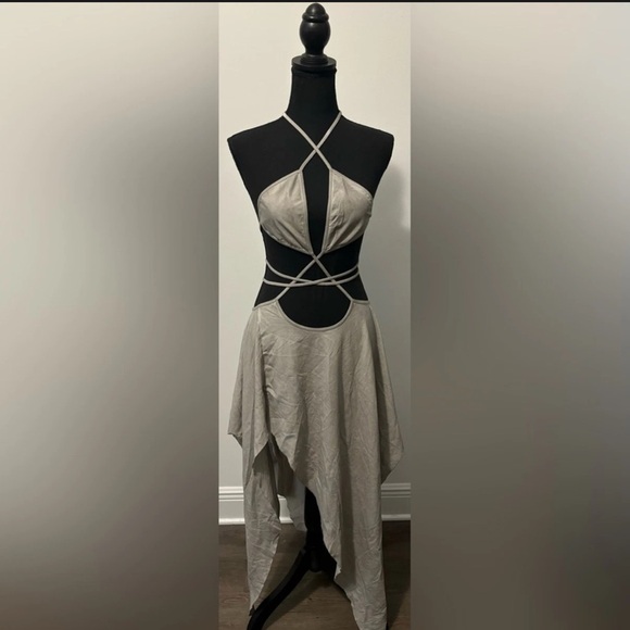Dolls Kill Dresses & Skirts - NWT Dolls Kill / Darker Wavs Echo Asymmetrical Hem Dress